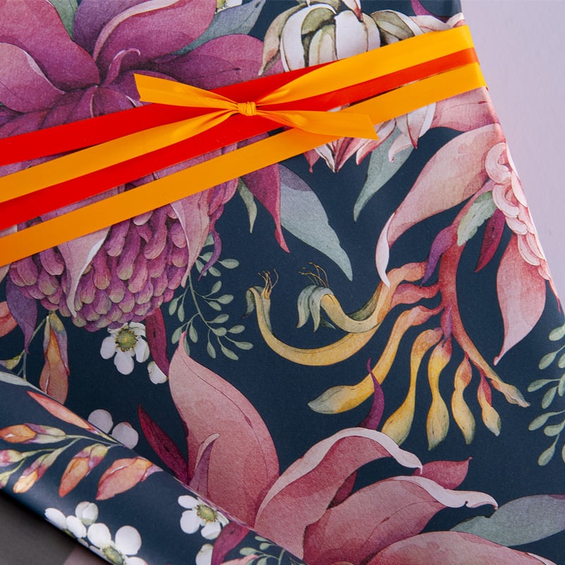 Presentpapper Australian Flowers