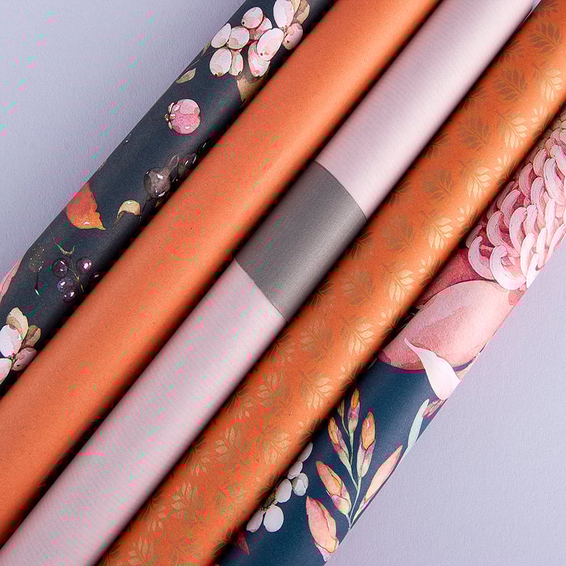 Presentpapper Coral - 4