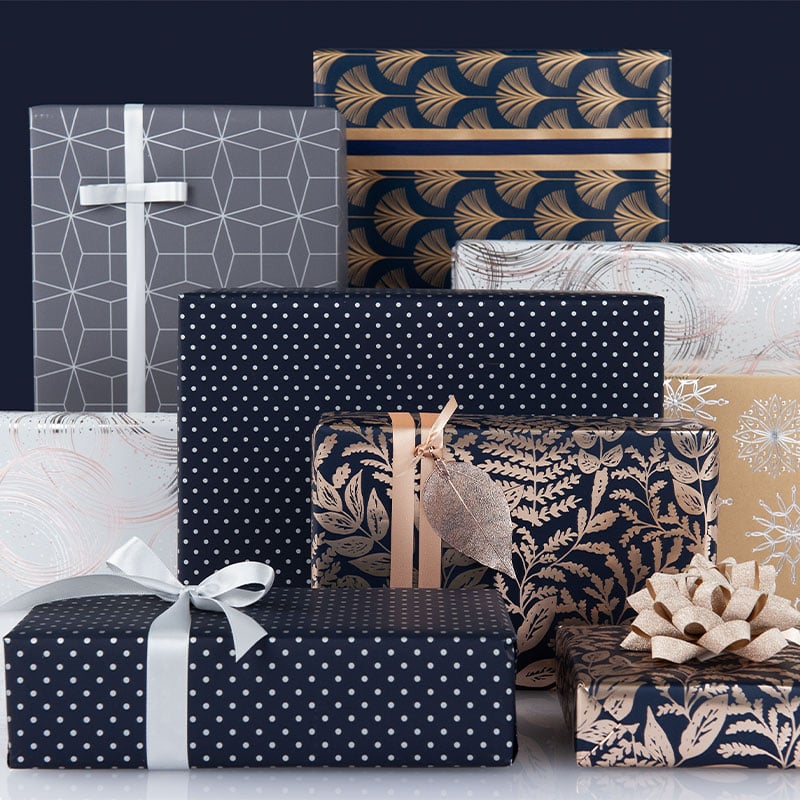 Presentpapper Classy Blue - 2