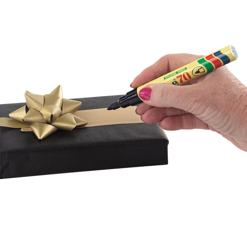 Rosett Papper Recycled etikett röd - 2