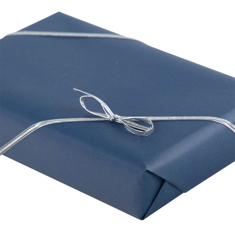 Presentrosett elastisk textil silver - 2