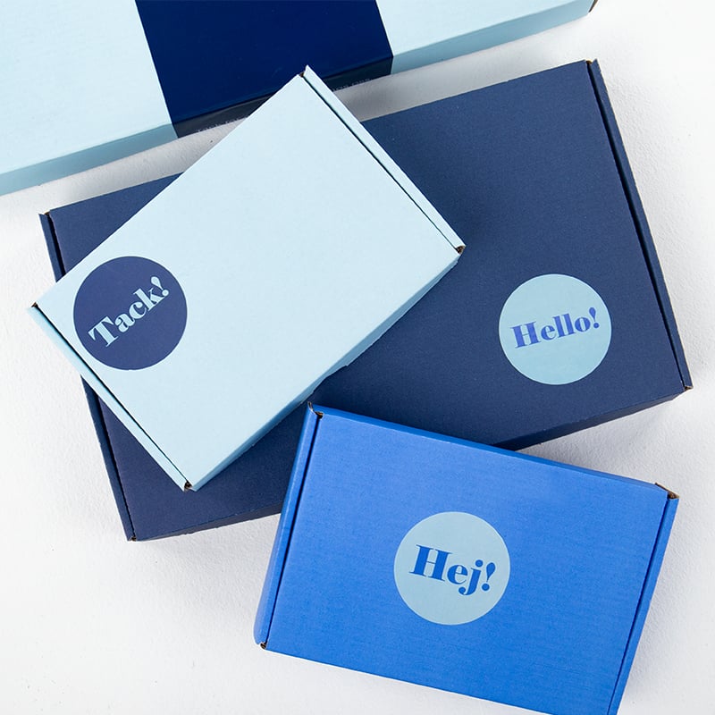 Ljusblå brevpack med låsning - 2