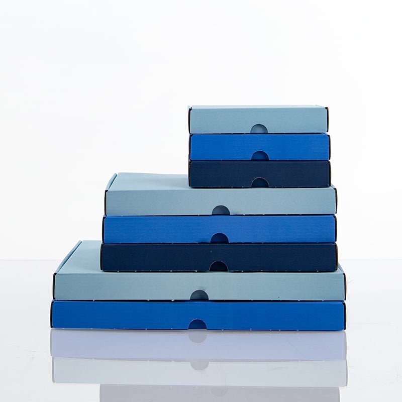 Mellanblå brevpack med låsning - 2