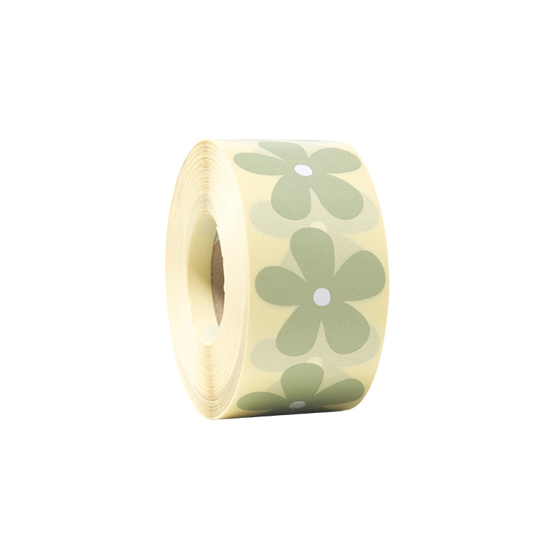 Presentetiketter blomma oliv - 1