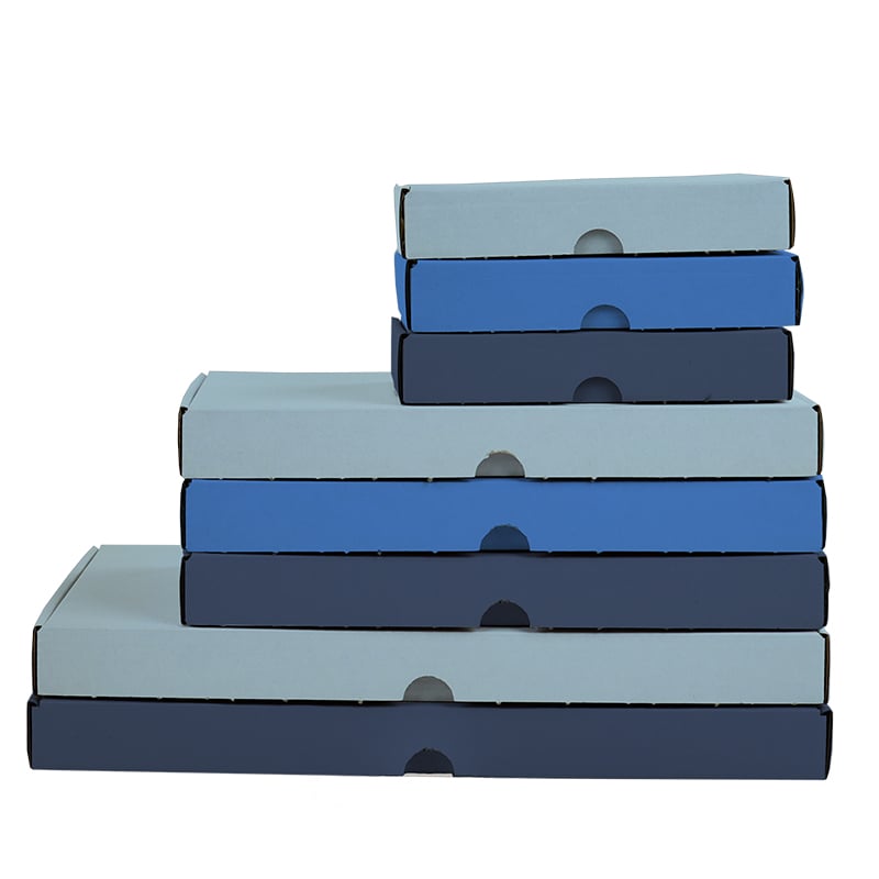 Mellanblå brevpack med låsning - 3