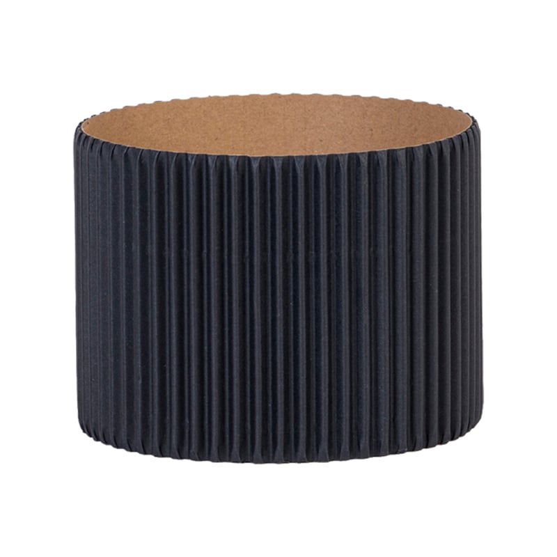 Presentbricka Rund wellstruktur svart - 2
