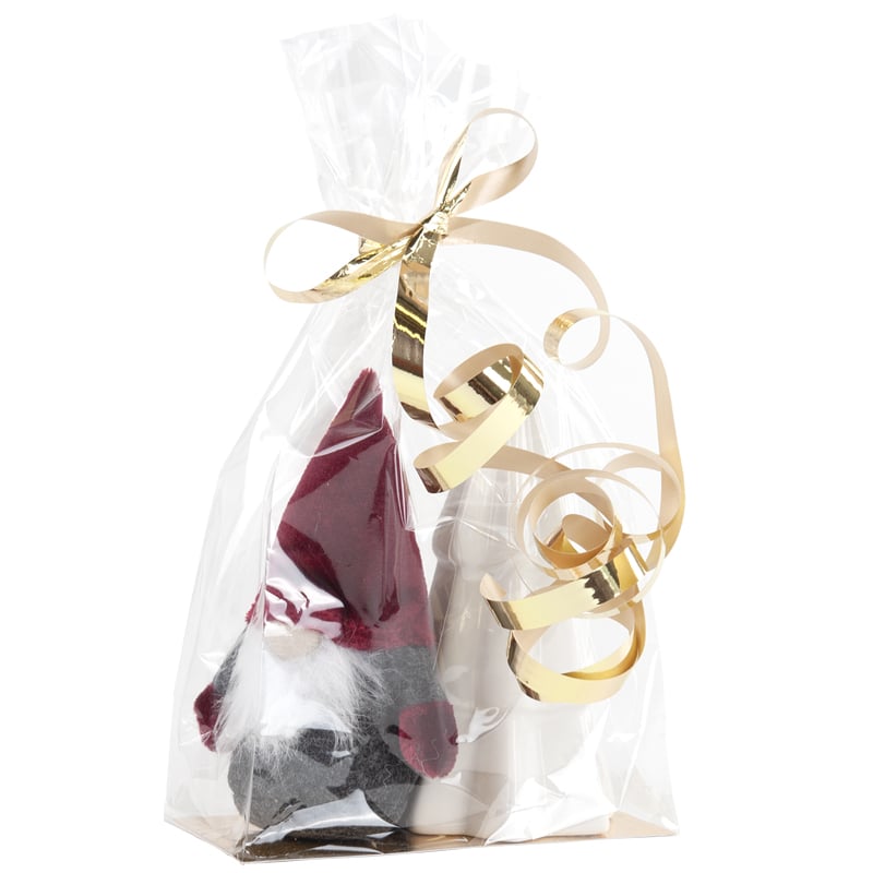 Cellofanpåse med guldfärgad bottenplatta - 5