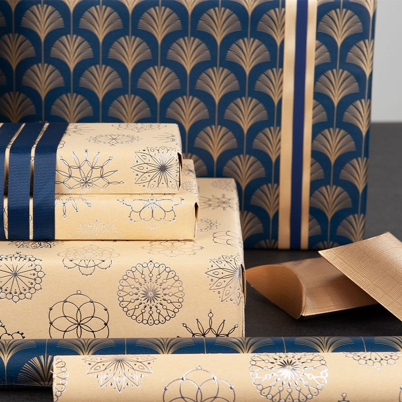 Presentpapper Classy Blue - 3