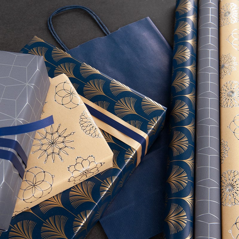 Presentpapper Classy Blue - 4