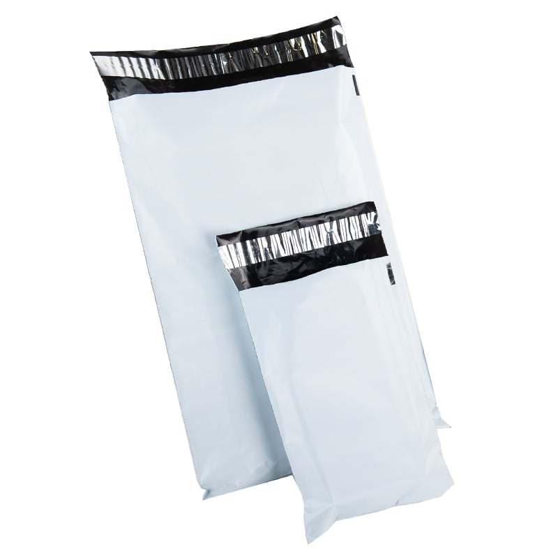 Vit e-handelspåse/ postpåse Economy - 1
