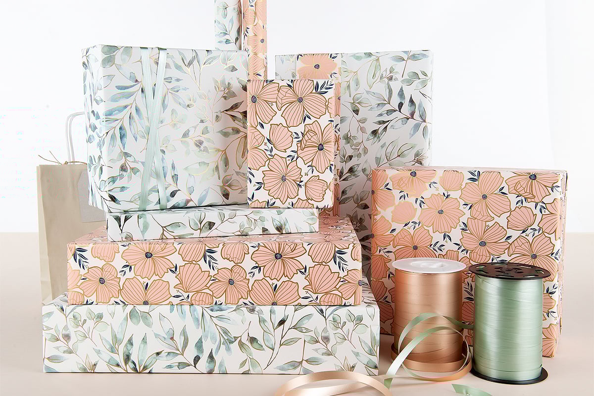 Presentpapper Elegant Leaves - 3