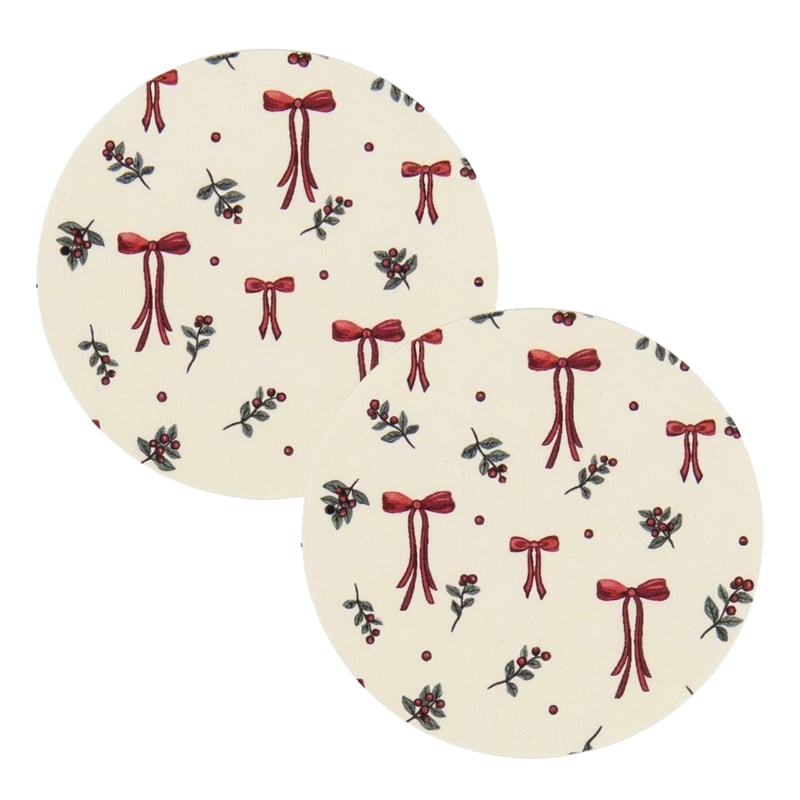 Etikett Winter Bows & Berries Rosett - 1