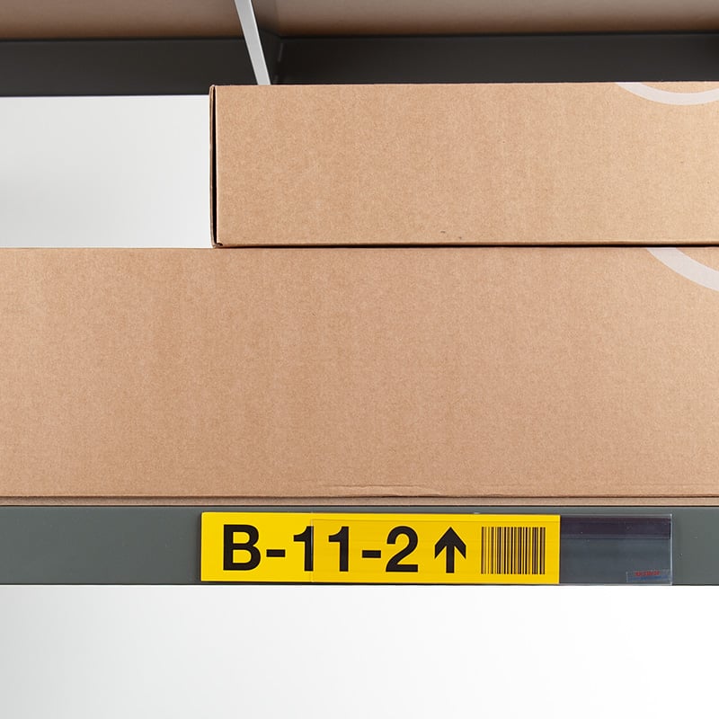 Etiketthållare med skyddad överkant - 2