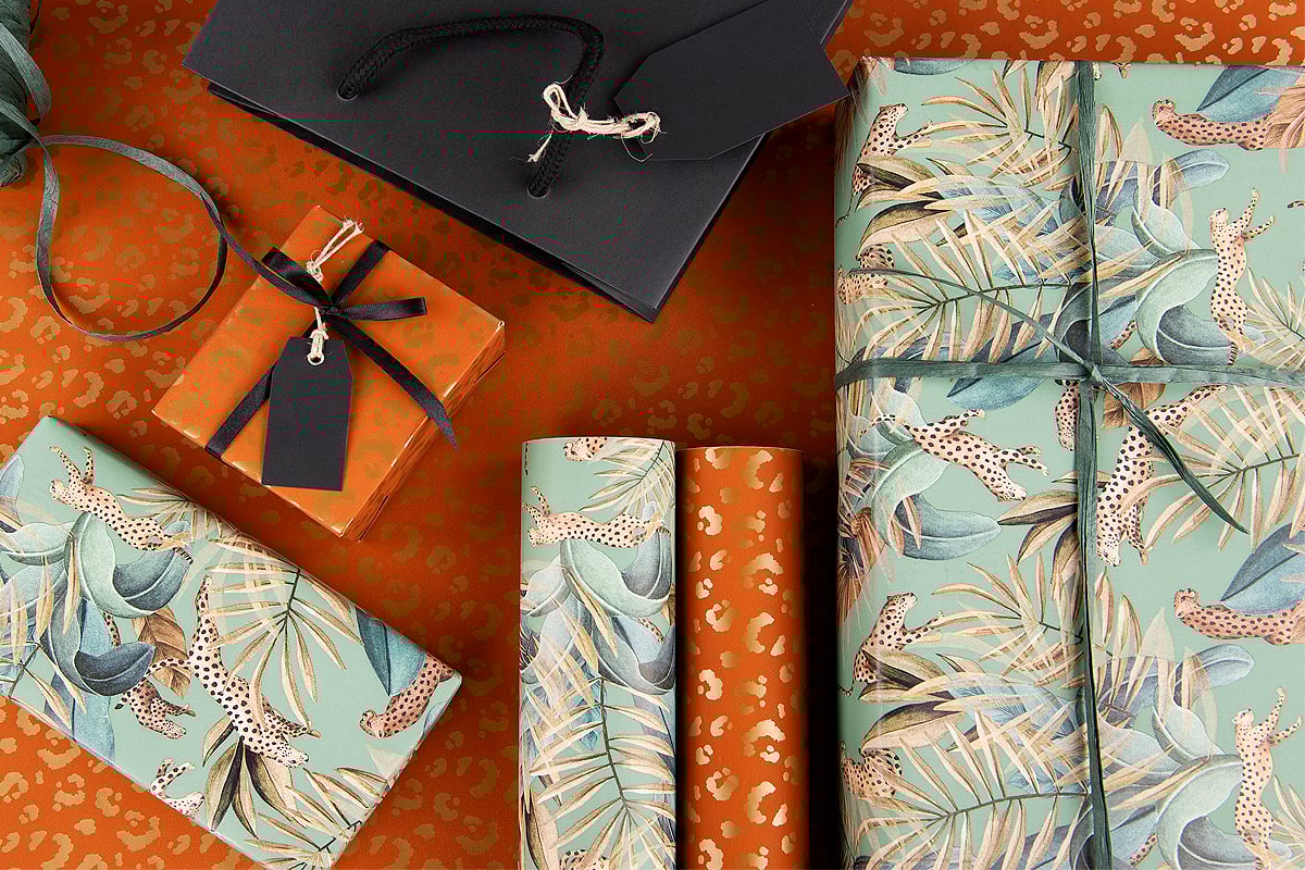 Presentpapper Exotisk Djungel - 3