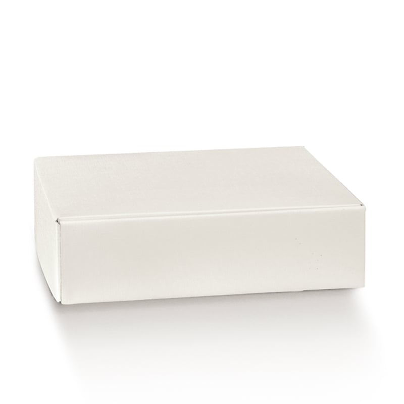 Flasklåda vit med linnestruktur - 2