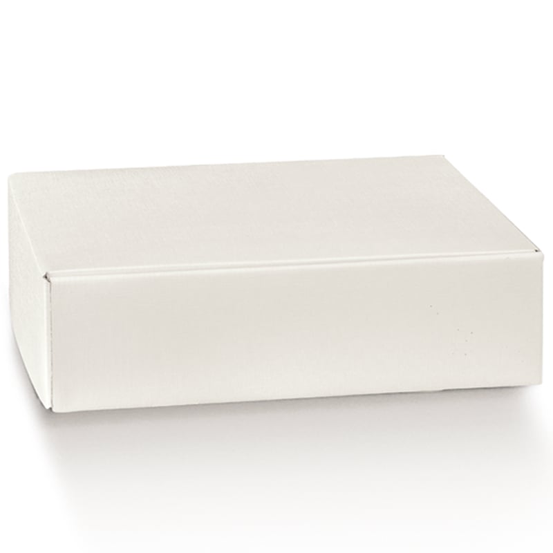 Flasklåda vit med linnestruktur - 1