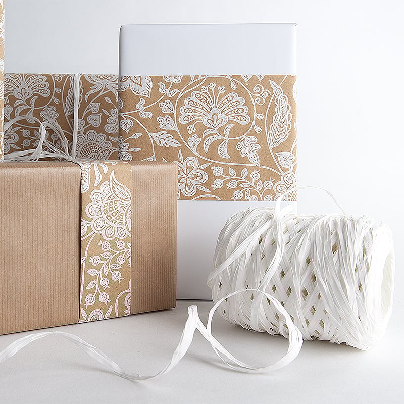 Presentpapper Florenz white - 2