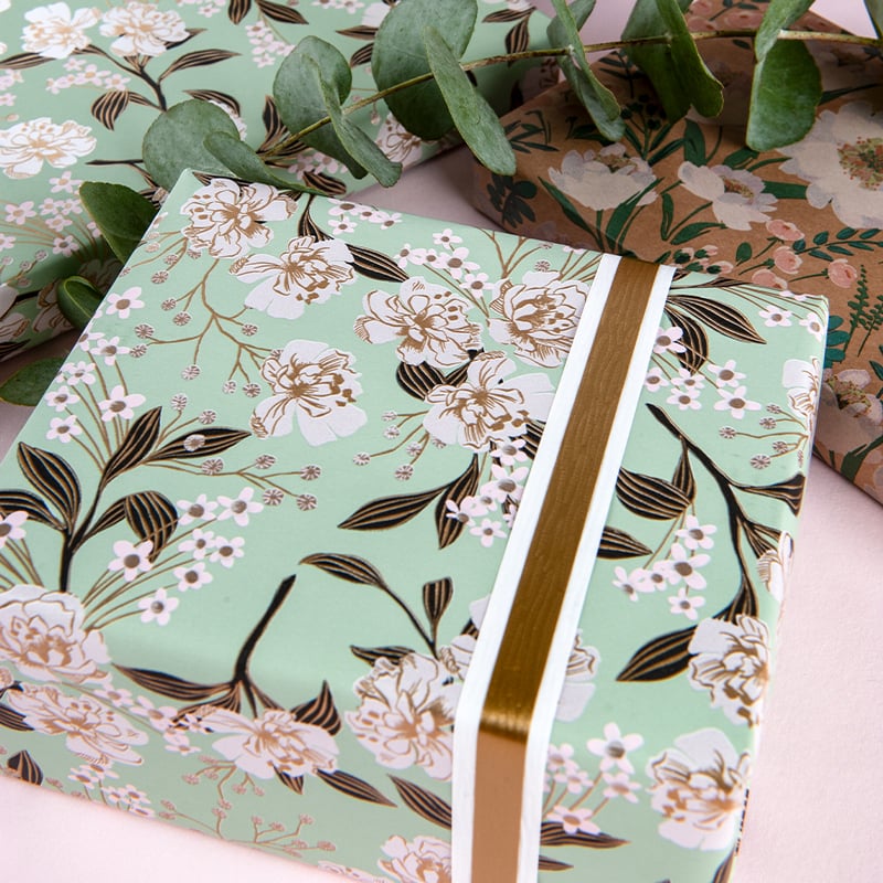 Presentpapper Amour green