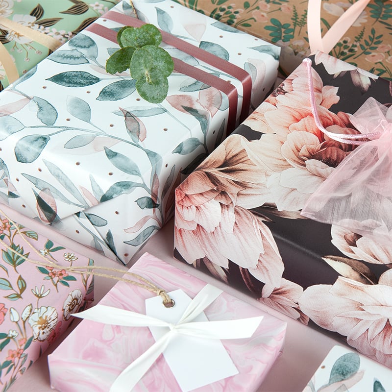 Presentpapper Pink Marble - 3