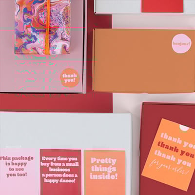 Presentpapper Lava - 2