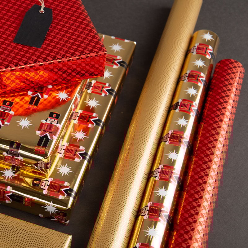 Presentpapper Red Petal - 4