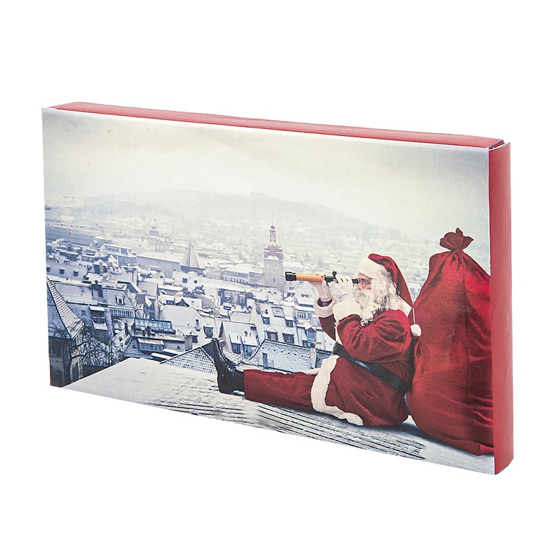 Julkartong Tomte på tak - 1