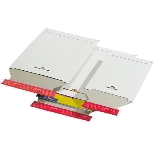 Vit kartongpåse - posten brev - 1