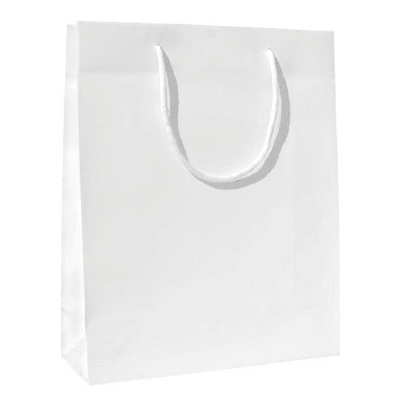 Pappersbärkasse Lux blank vit - 1