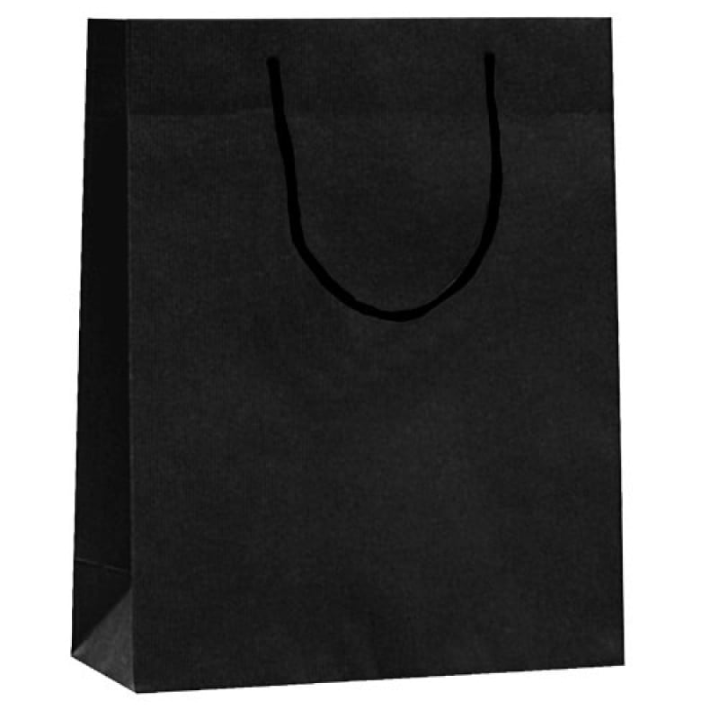 Pappersbärkasse Lux natur svart recycled - 1