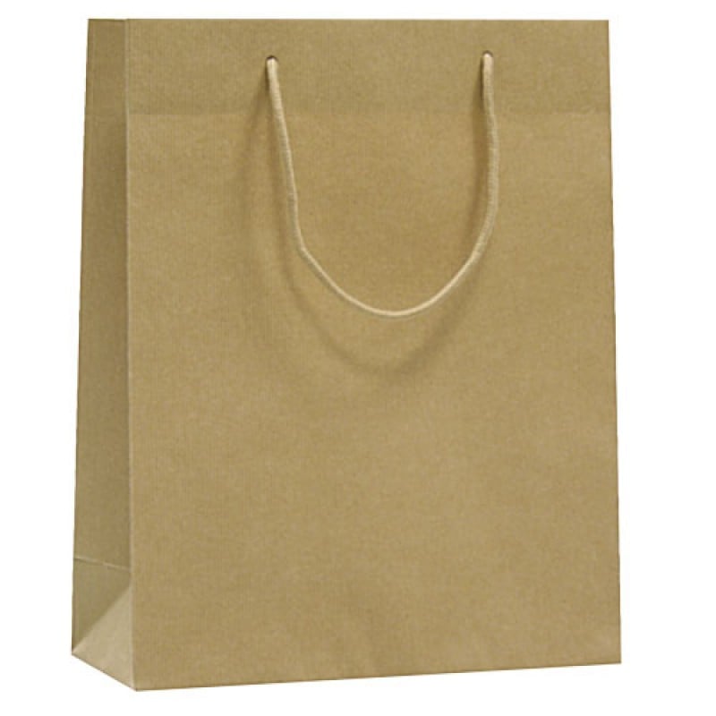 Pappersbärkasse Lux natur brun recycled - 1