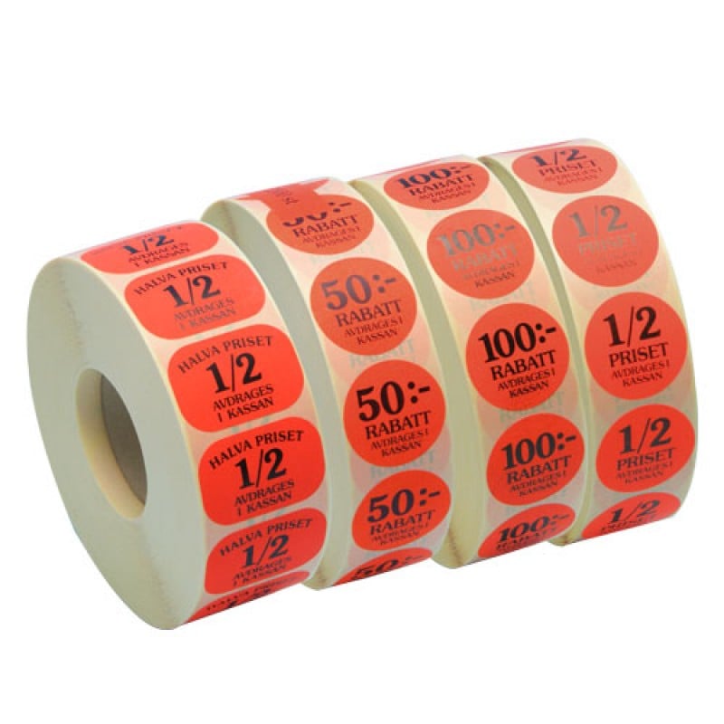 Etikett för prissänkta varor - 1