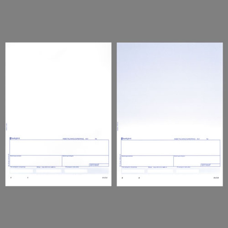 Laserark med bankgiro-talong - 1