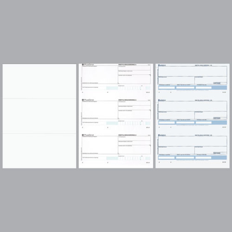 Laserark med tre talonger - 1