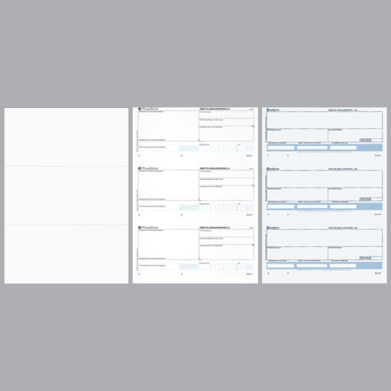 Laserark med tre talonger - 1