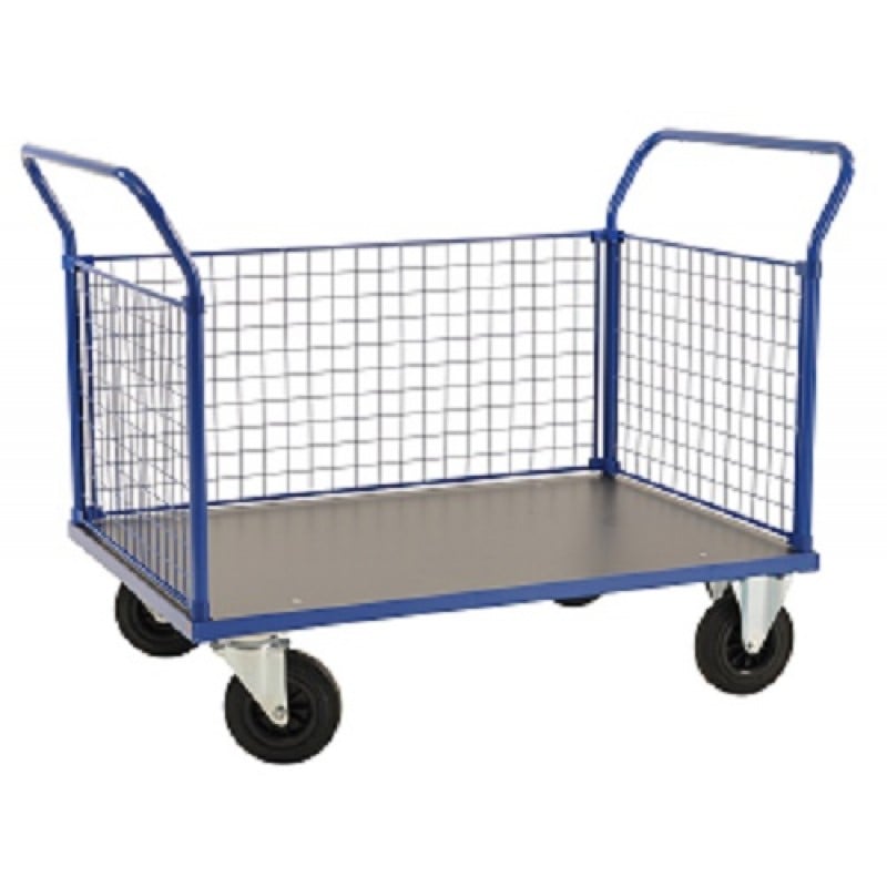 Plattformsvagn 3 nätgavlar - 1