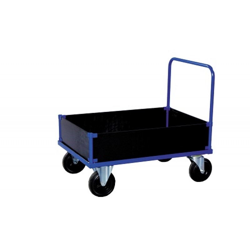 Plattformsvagn 4 laminatgavlar låg - 1