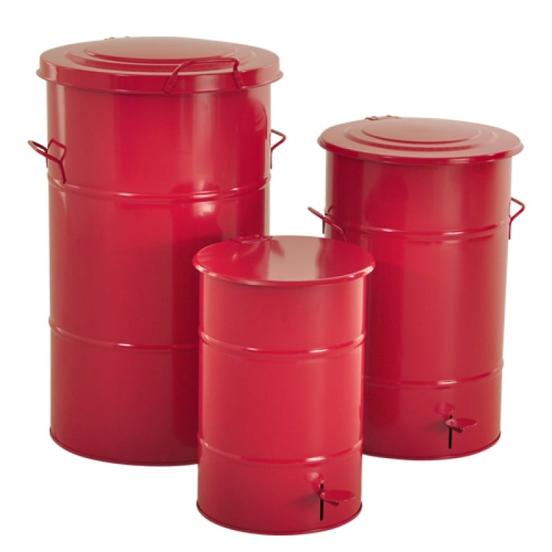 Avfallsbehållare Retro Röd - 1