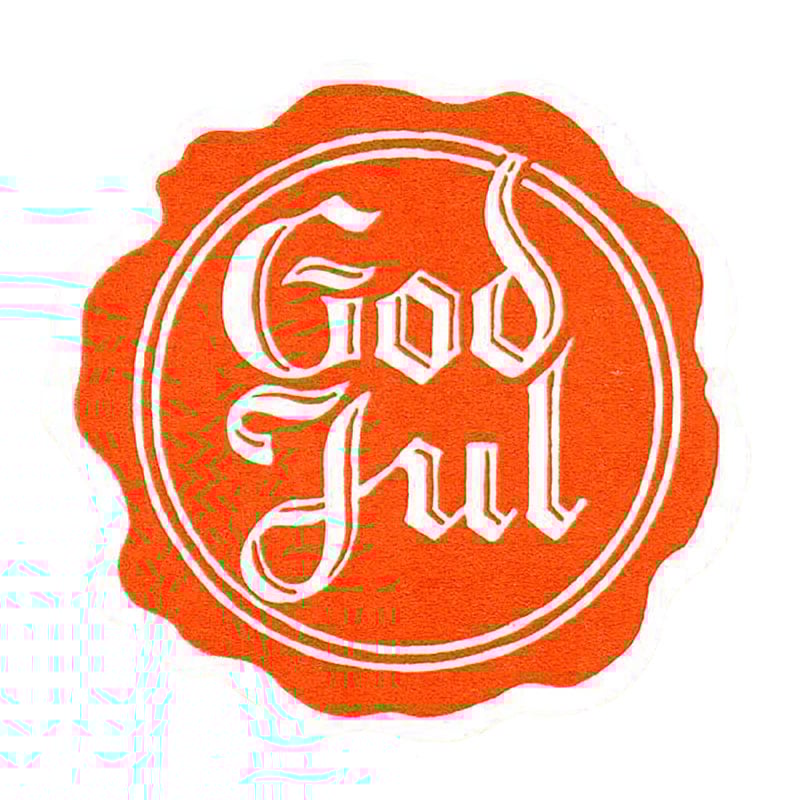 God jul sigill vit/röd - 1