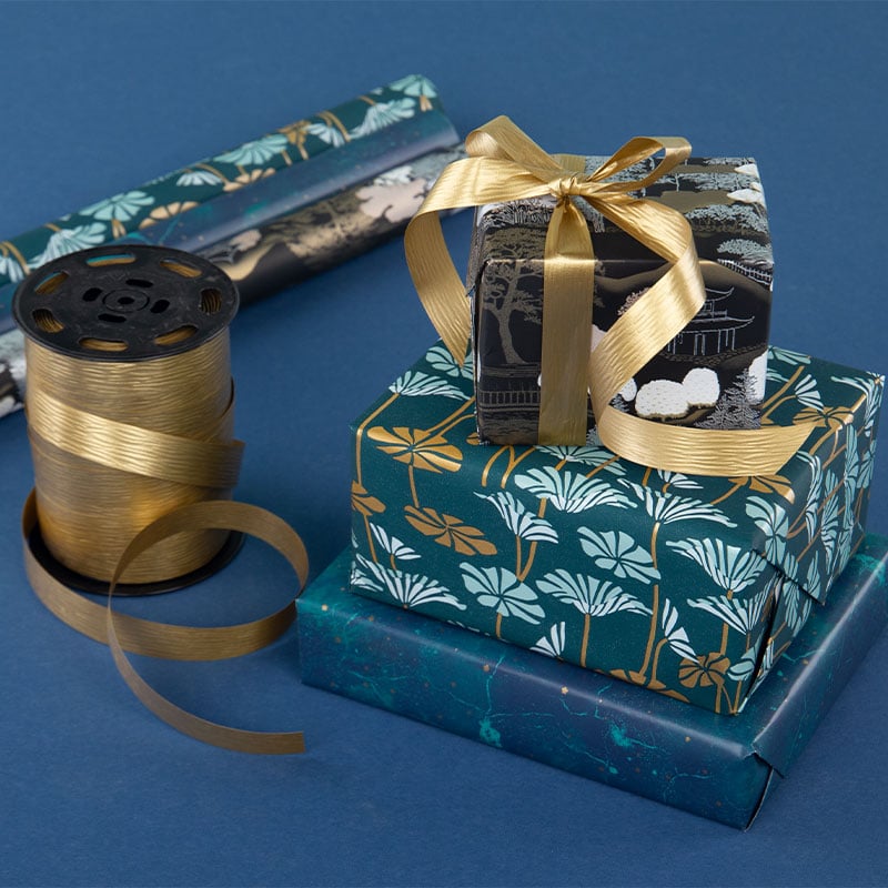 Presentpapper Golden Bridge - 2