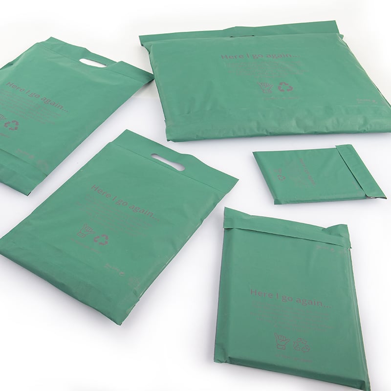 E-handelspåse/postpåse i återvunnen plast - 2