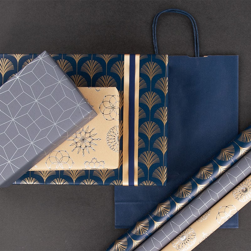 Presentpapper Graphic Grey - 4