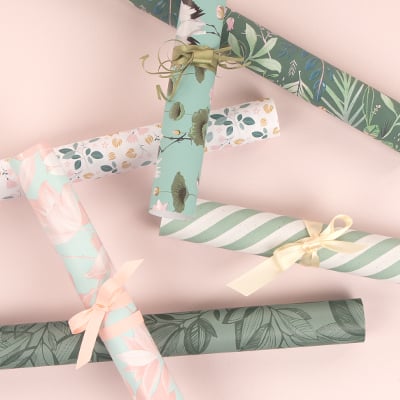 Presentpapper Daisies - 2