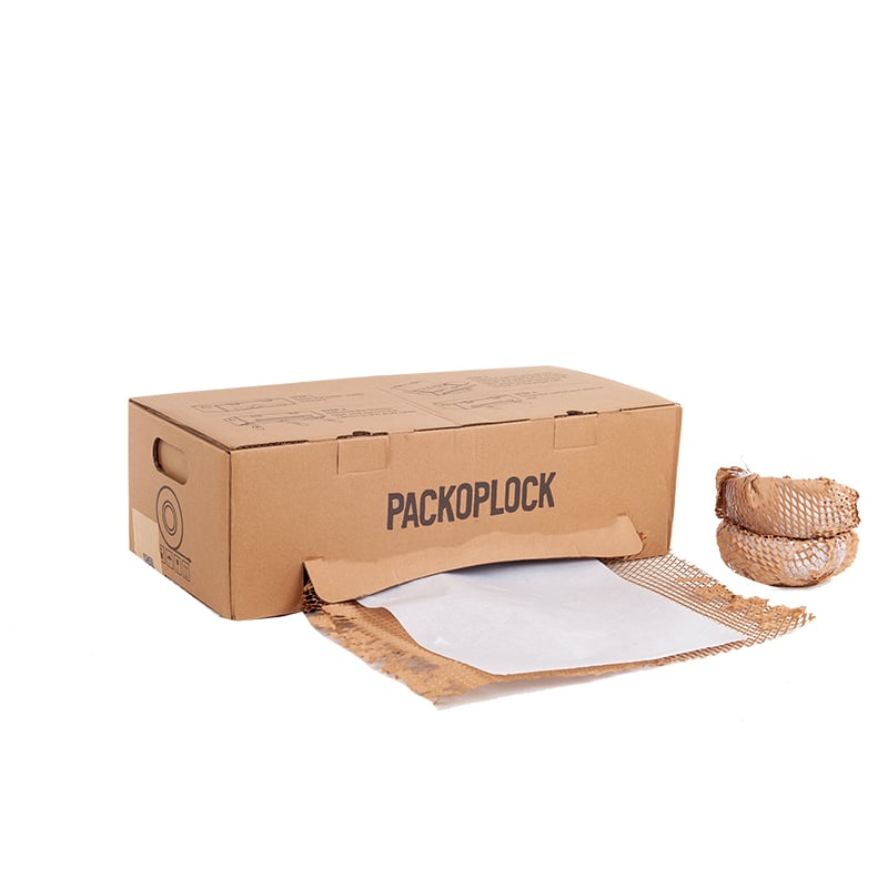 Handex - honeycomb paper wrap i kartongdispenser - 1