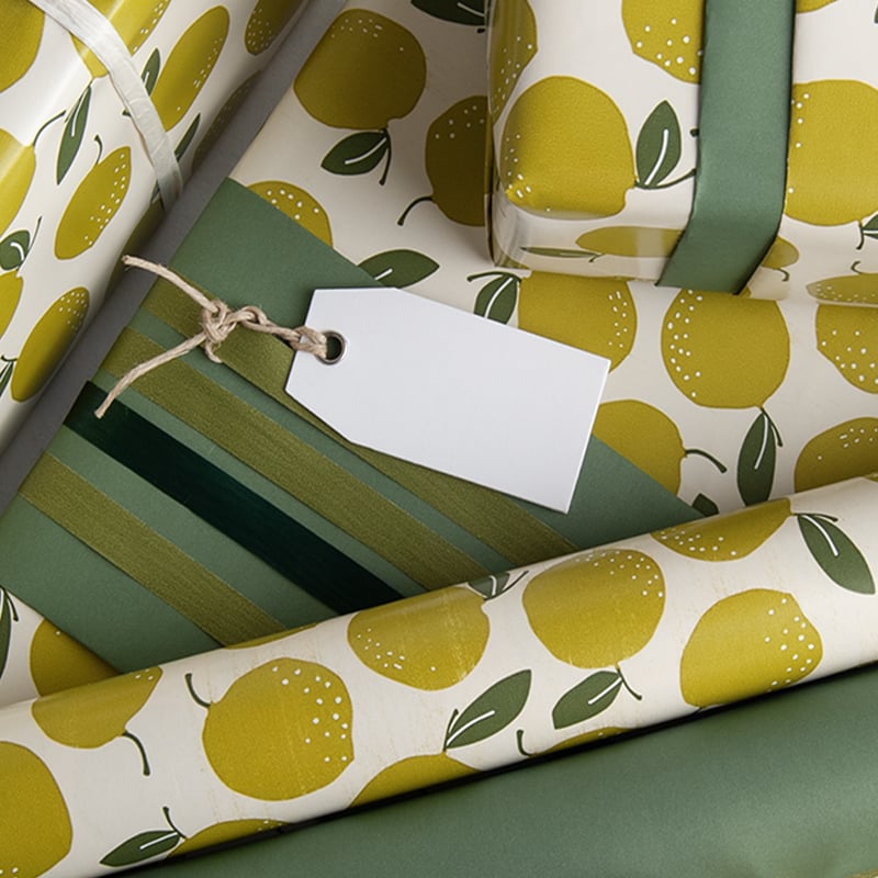 Hängetikett med hampsnöre oblekt grå - 4