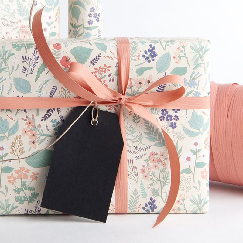 Hängetikett med hampsnöre svart - 3