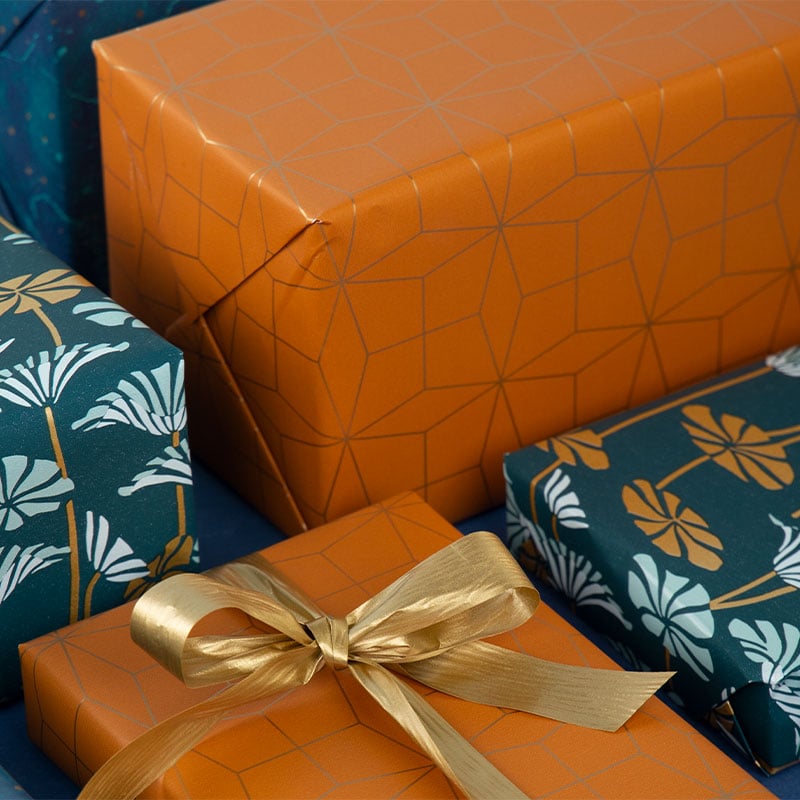 Presentpapper Harvest Gold - 2