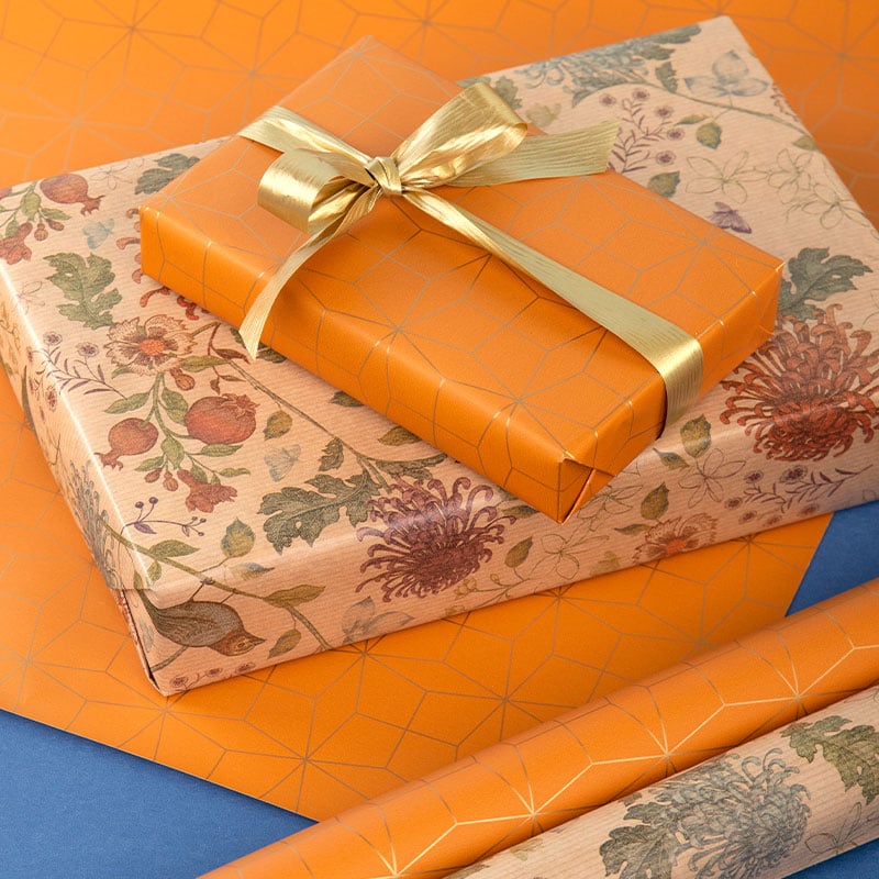 Presentpapper Harvest Gold - 4