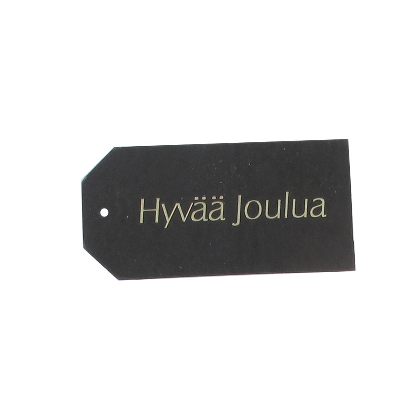 Hängetikett Hyvää Joulua svart UTFÖRSÄLJNING