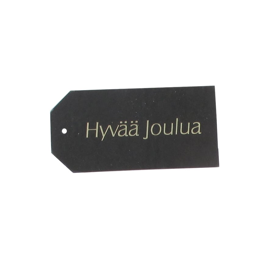 Hängetikett Hyvää Joulua svart UTFÖRSÄLJNING - 1