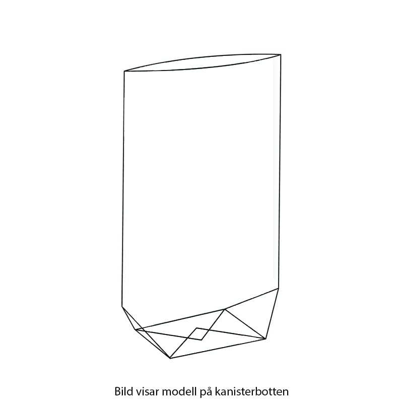 Cellofanpåse kanister - Äkta cellofan - transparent - 1